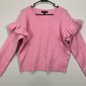 INC International Concepts Pink Ruffle Sweater